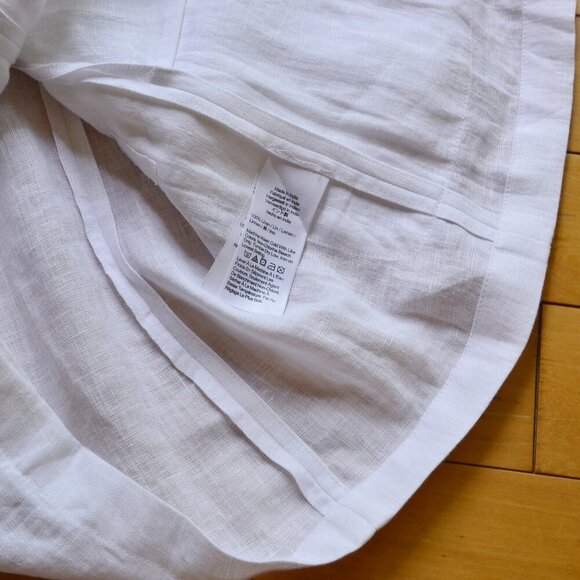 J.Crew 100% linen white light weight Jacket size 6 - Picture 6 of 8